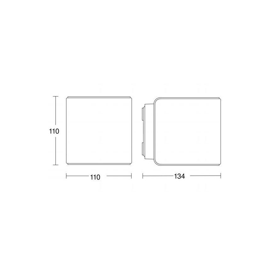 Steinel 055530 - Luminaire d'extérieur LED avec détecteur L 840 LED/9,5W/230V IP44 anthracite