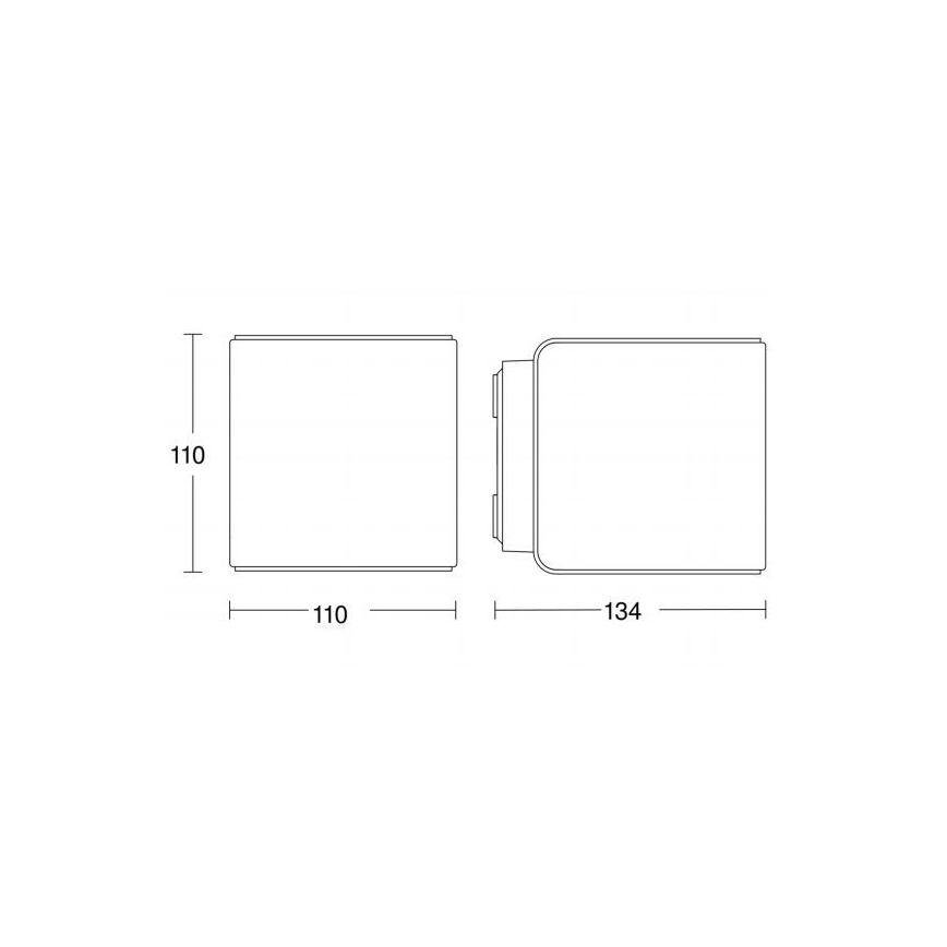 Steinel 055547 - LED Außenleuchte mit Sensor L 840 LED/9,5W/230V IP44 silbern