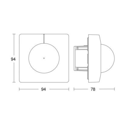 Steinel 055721 - Sensore di movimento IS 3180 COM1 230V bianco