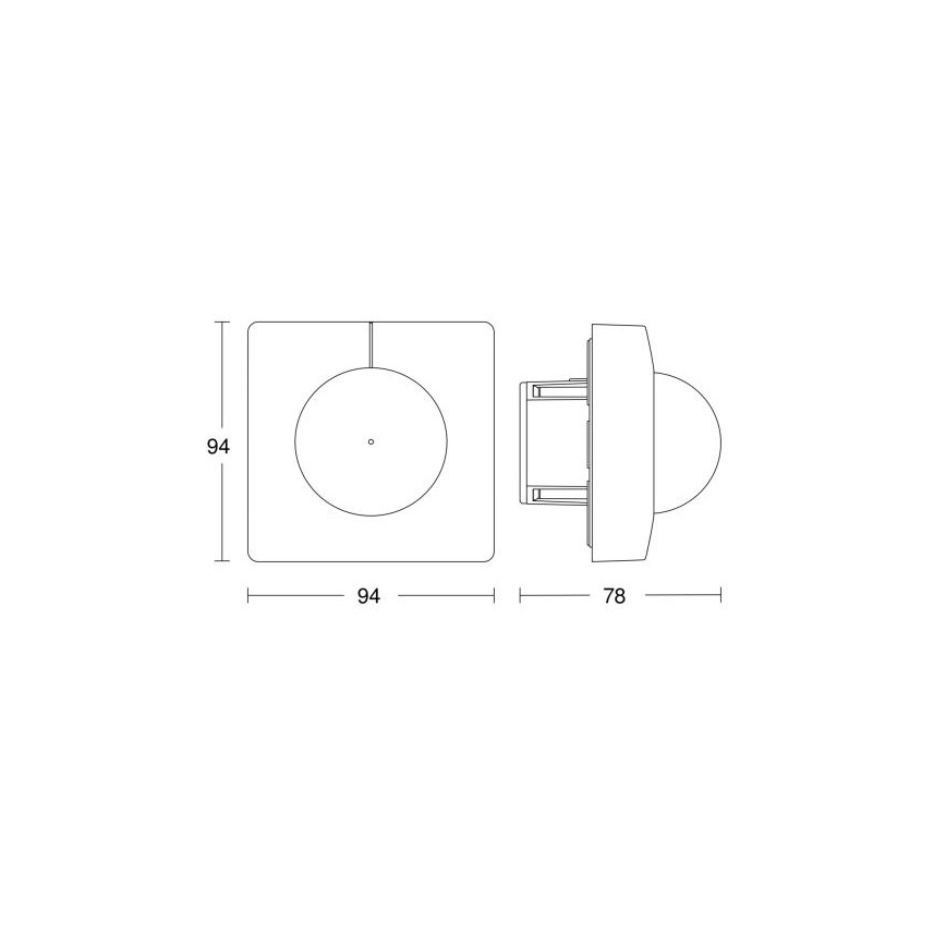 Steinel 055721 - Sensore di movimento IS 3180 COM1 230V bianco
