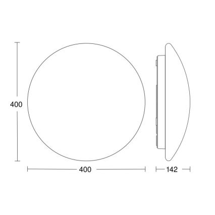 Steinel 056124 - LED-Deckenleuchte für Badezimmer RS PRO LED P3 LED/19,5W/230V IP54 4000K