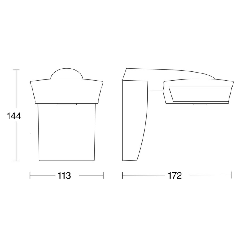 Steinel 056636 - Sensore di movimento SensIQ IP54 antracite + telecomando