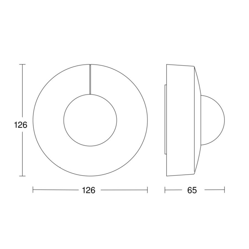 Steinel 057251 - Sensore di movimento IS 3360 DALI-2 IP54 tondo bianco