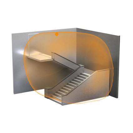 Steinel 057312 - Sensore di movimento HF 3360 DALI-2 IP54 quadrato bianco