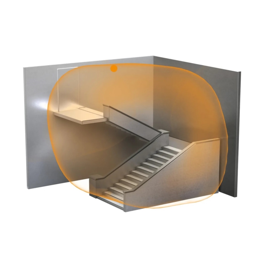 Steinel 057312 - Sensore di movimento HF 3360 DALI-2 IP54 quadrato bianco