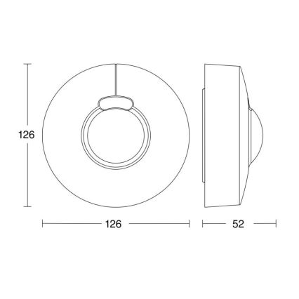 Steinel 057329 - Bewegungsmelder HF 3360 DALI-2 IP54 rund weiß