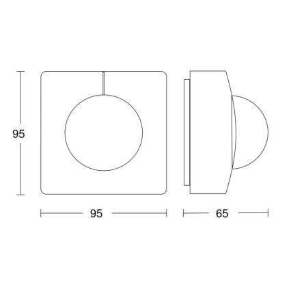 Steinel 057374 - Sensore di movimento IS 3360 MX Highbay DALI-2 IP54 bianco