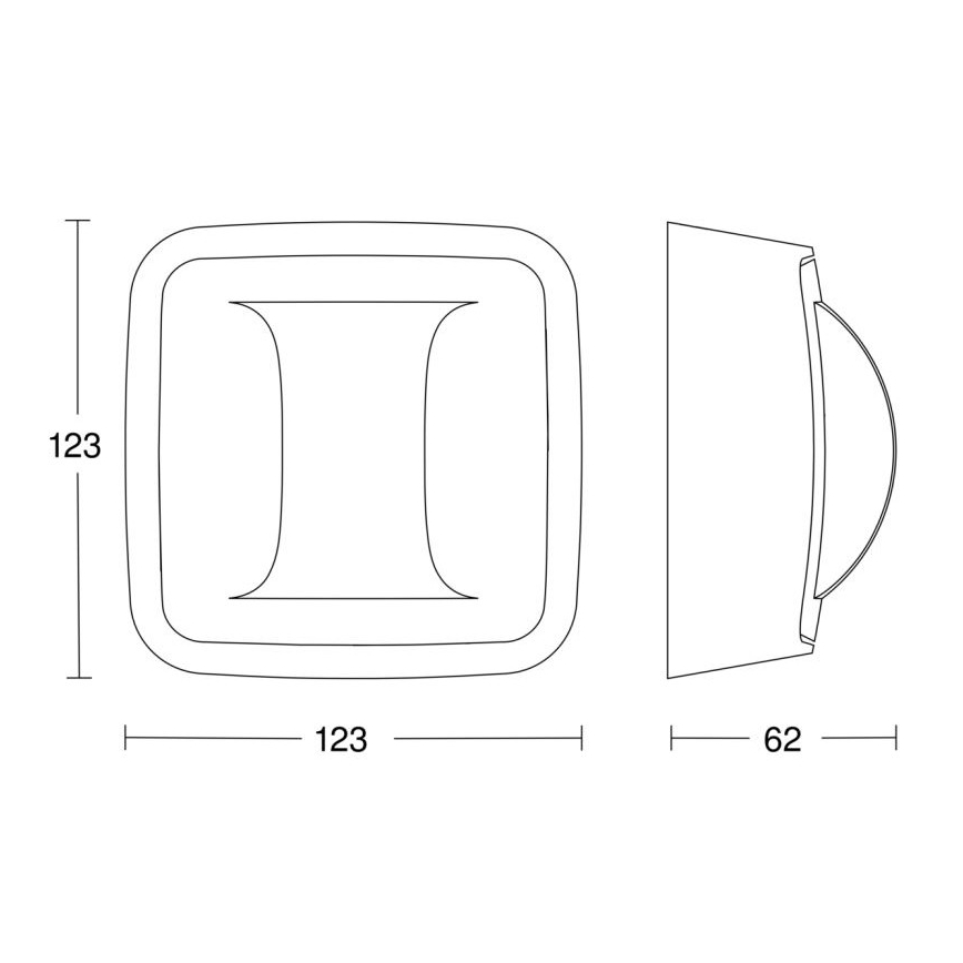 Steinel 057978 - Rilevatore di presenza Corridoio COM1 IP54 bianco