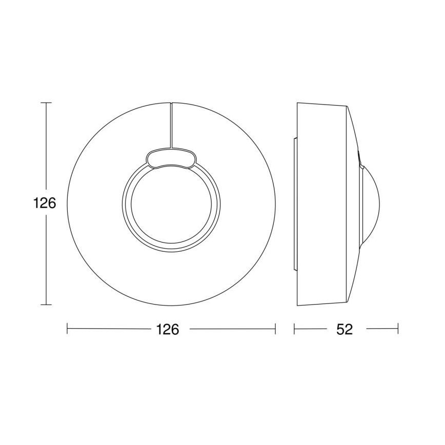 Steinel 058234 – Bewegungsmelder HF 3360 V3 KNX IP54 rund weiß