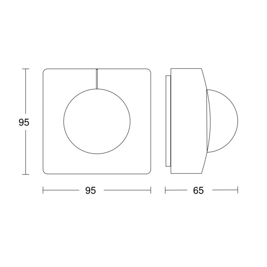Steinel 058258 - Bewegungsmelder IS 345 V3 KNX IP54 quadratisch weiß