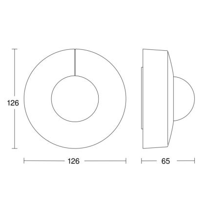 Steinel 058272 - Bewegungsmelder IS 345 V3 KNX IP54 rund weiß
