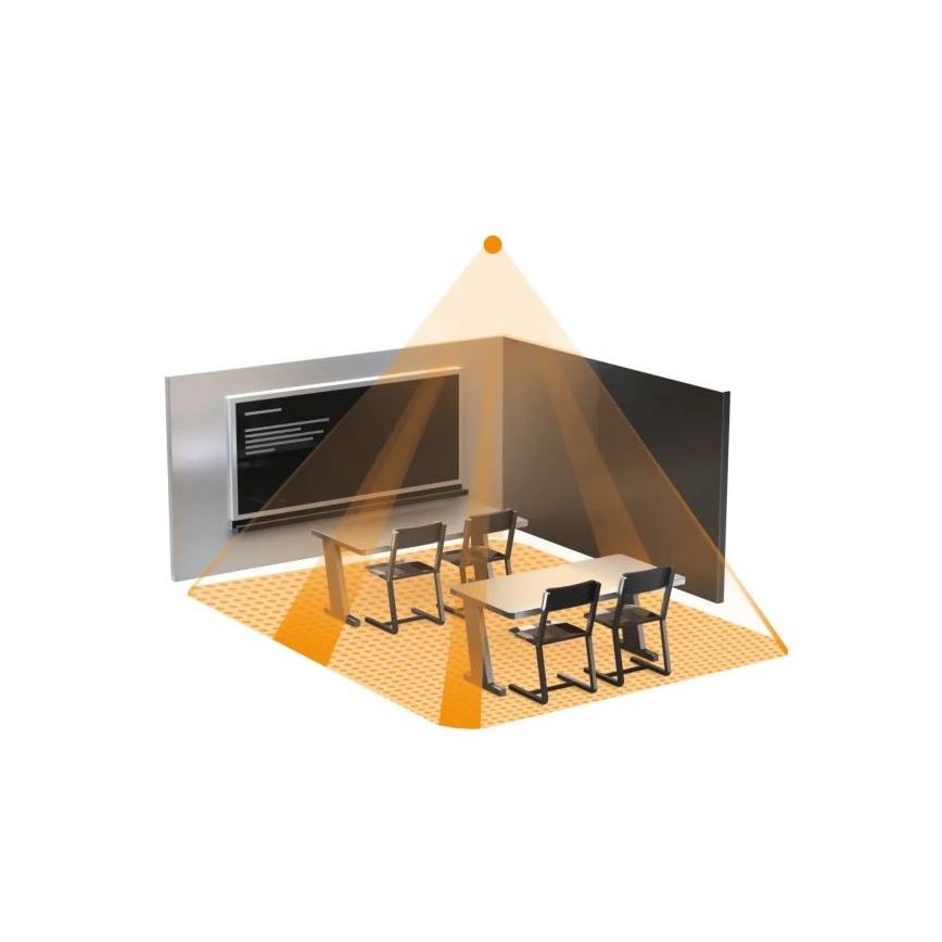 Steinel 058487 - Détecteur de présence IR Quattro 8m V3 KNX blanc