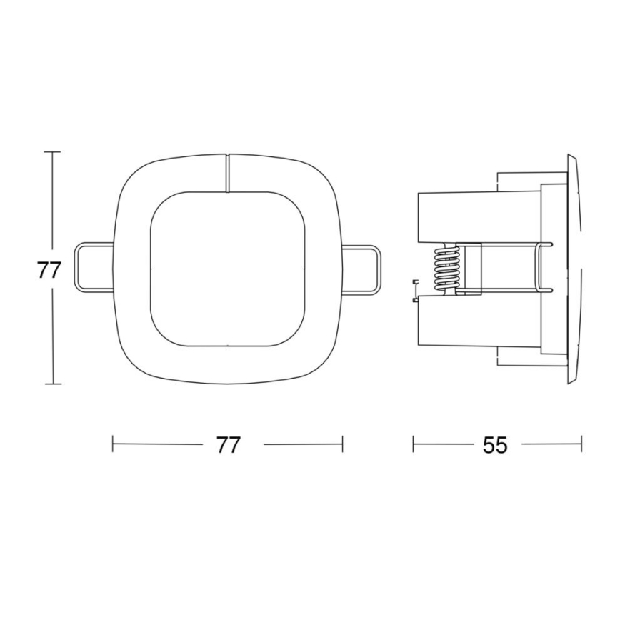 Steinel 058494 - Détecteur de présence IR Quattro SLIM 4m V3 KNX blanc