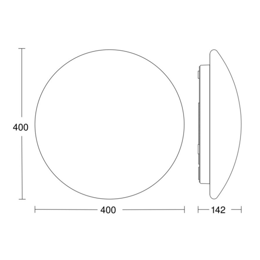 STEINEL 058609 - Plafonnier salle de bain avec détecteur RS PRO LED/19,5W/230V 3000K IP54