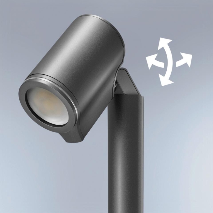 Steinel 058678-Lampe LED d'extérieur avec un détecteur de crépuscule SPOT WAY 1xGU10/7,86W/230V IP44 anthracite