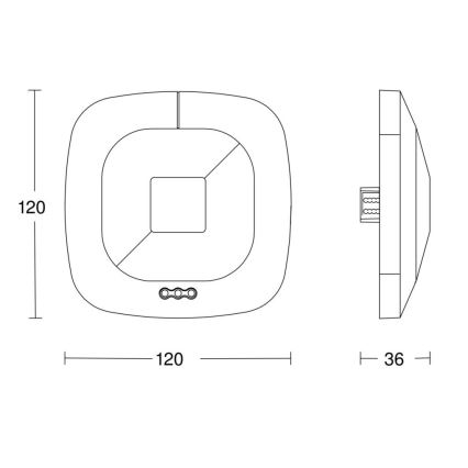 Steinel 059484 - Détecteur de présence HF 360 V3 KNX blanc