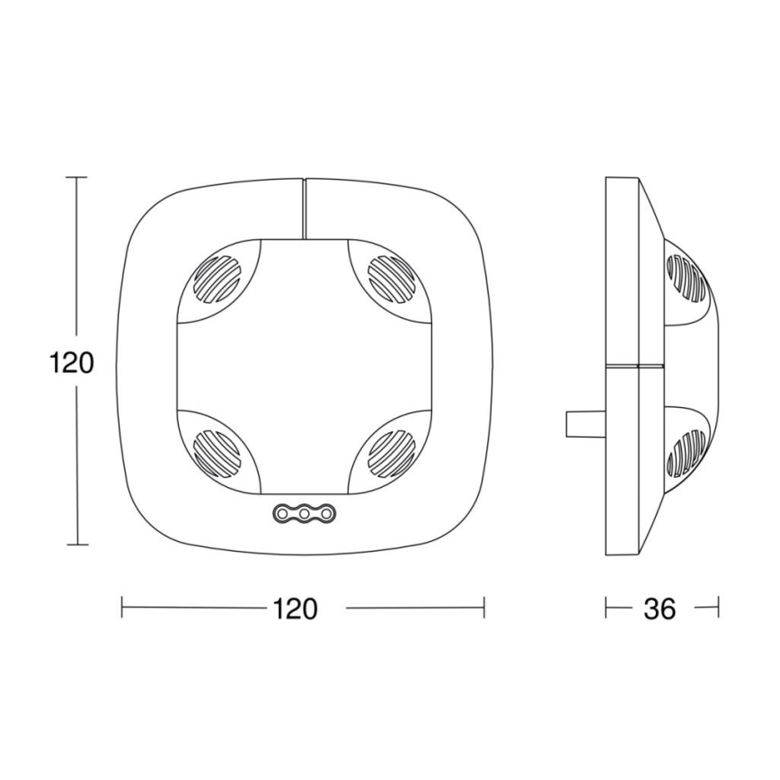 Steinel 059514 - Détecteur de présence US 360 KNX blanc