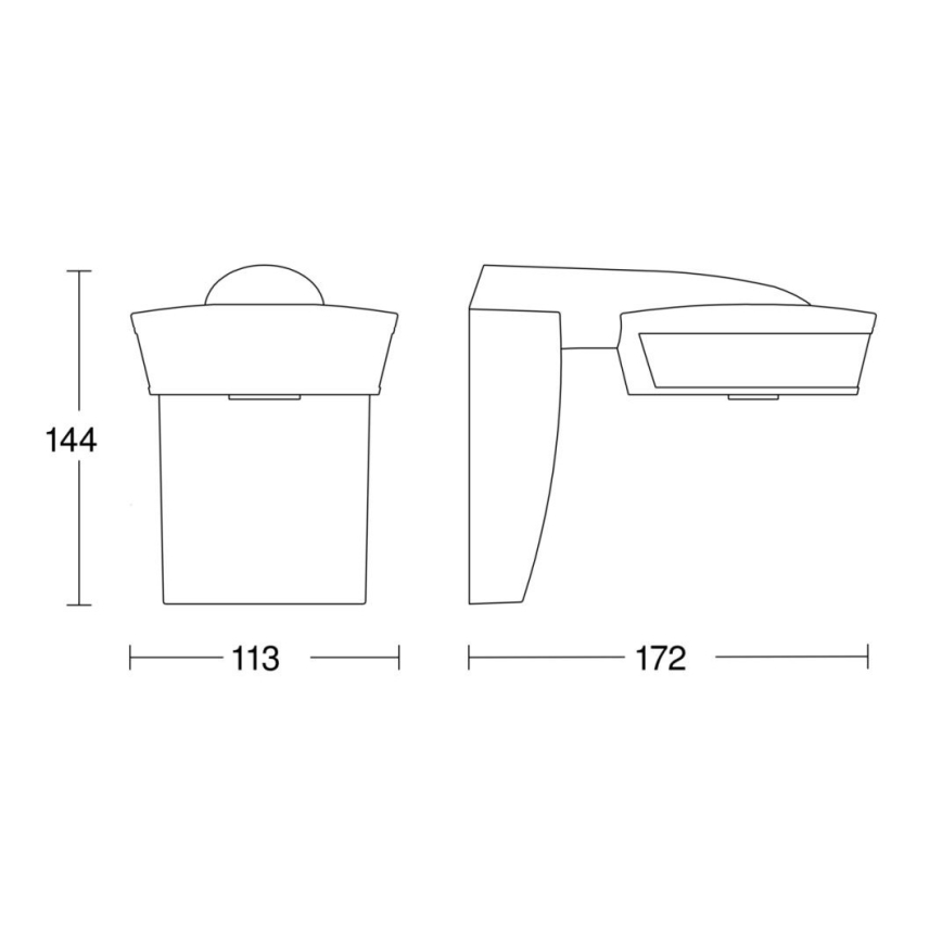 Steinel 059552 – Bewegungsmelder SensIQ IP54 anthrazit + Fernbedienung