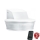 Steinel 059613 - Sensore di movimento SensIQ S IP54 bianco + telecomando
