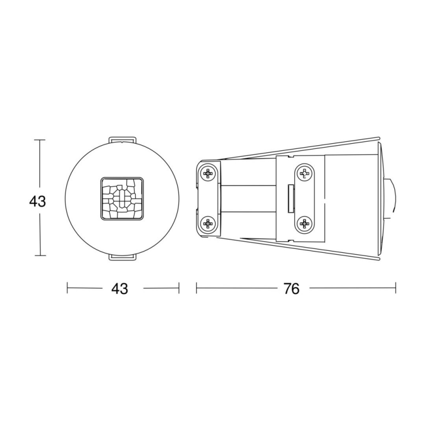 Steinel 064129 - Détecteur de présence IR Quattro MICRO 6m KNX blanc