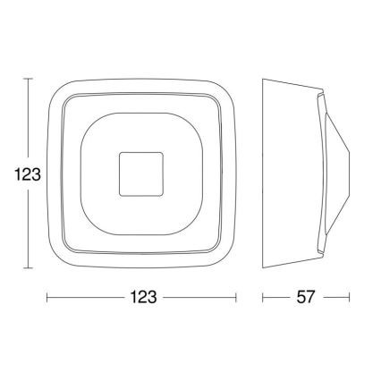 Steinel 064273 - Rilevatore di presenza HF 360-2 DALI-2 APC IP54 bianco