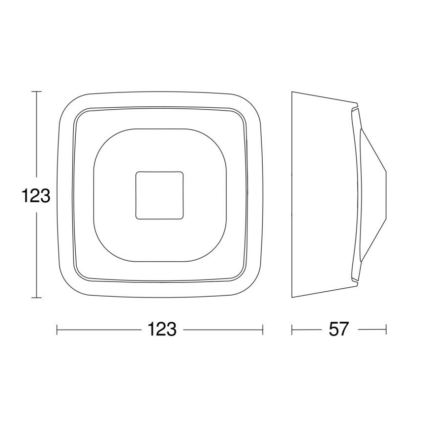 Steinel 064273 - Rilevatore di presenza HF 360-2 DALI-2 APC IP54 bianco