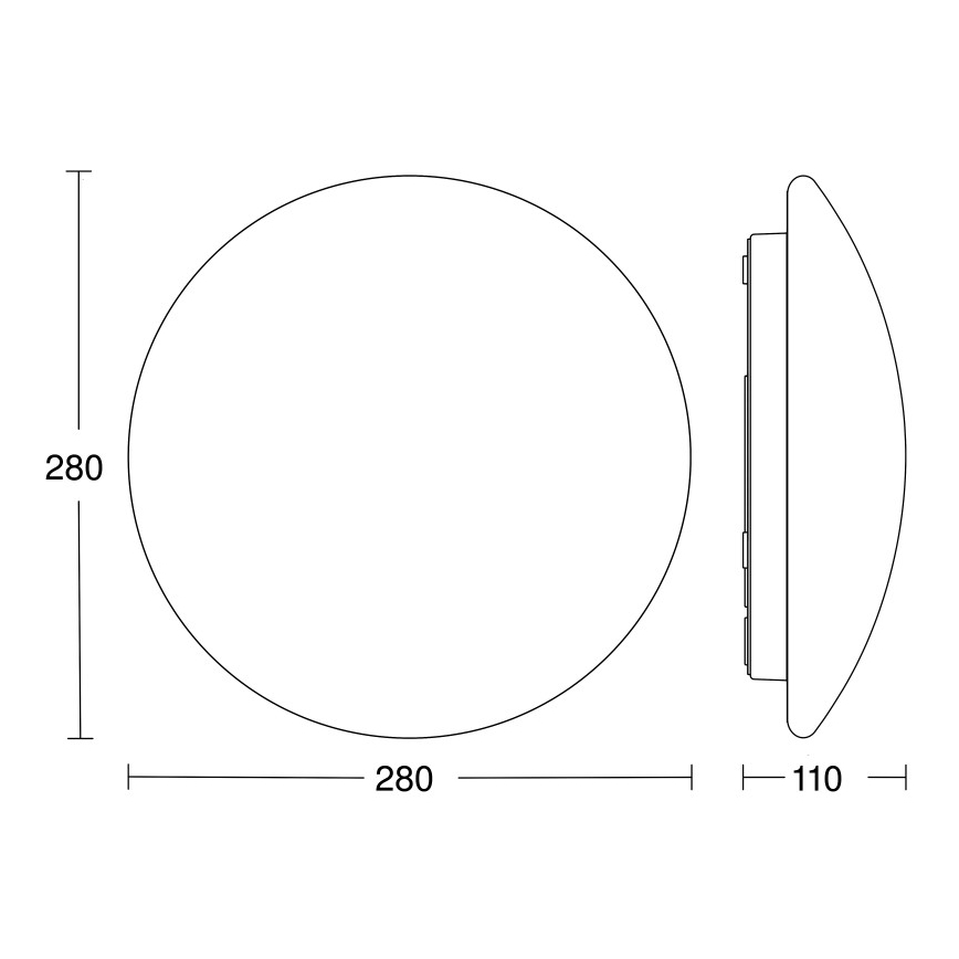 STEINEL 064808 - LED-Deckenleuchte für Badezimmer mit Sensor RS PRO LED/9,5W/230V 3000K IP54
