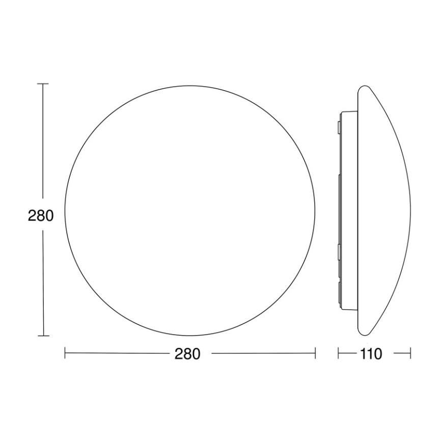 STEINEL 064815 - Plafonnier salle de bain avec détecteur RS PRO LED/9,5W/230V 4000K IP54
