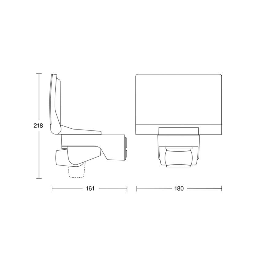 Steinel 065447 - Projecteur LED avec détecteur XLED HOME LED/13,5W/230V IP44 noir