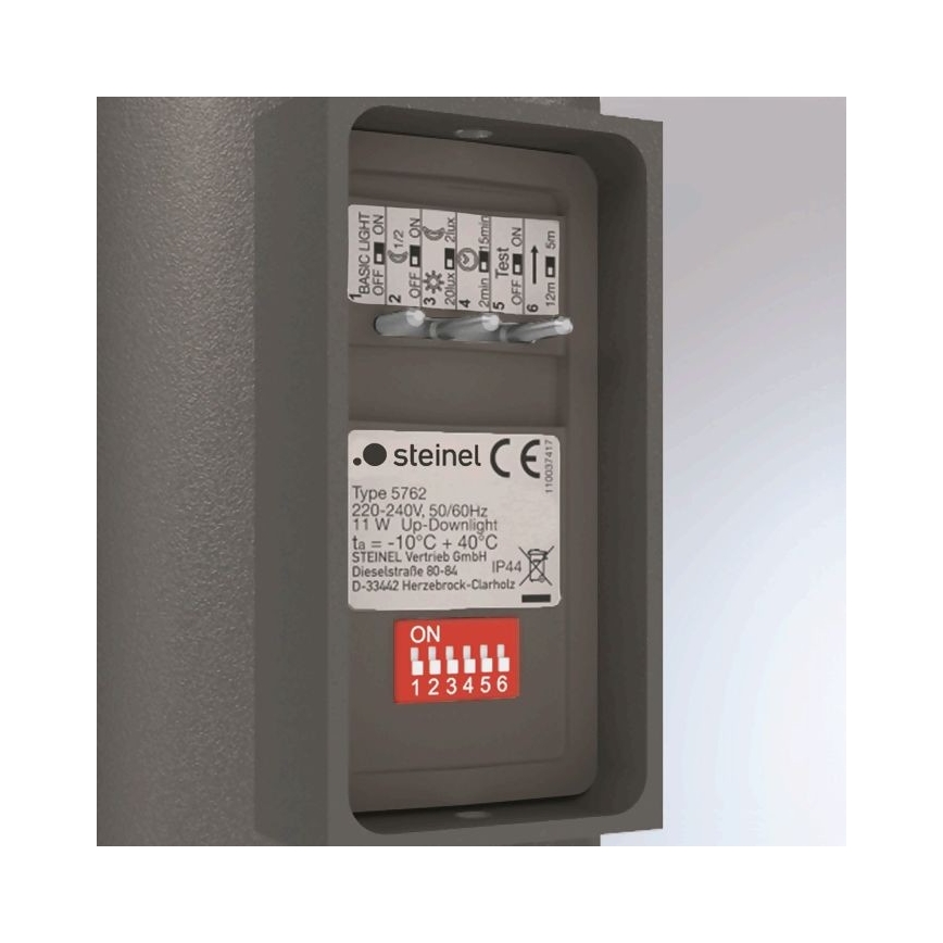 Steinel 067199 - Applique LED da esterno con sensore L 930 S LED/9,3W/230V IP44 antracite