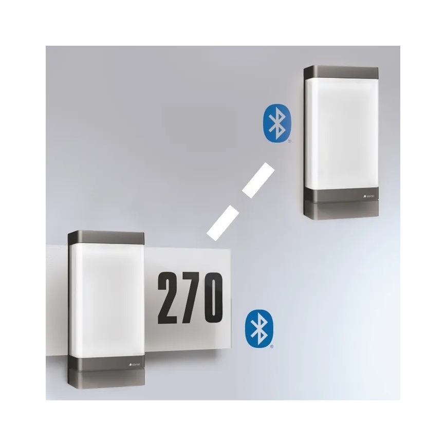 Steinel 067205 - Numero civico a LED con sensore L270SC LED/7,8W/230V IP44