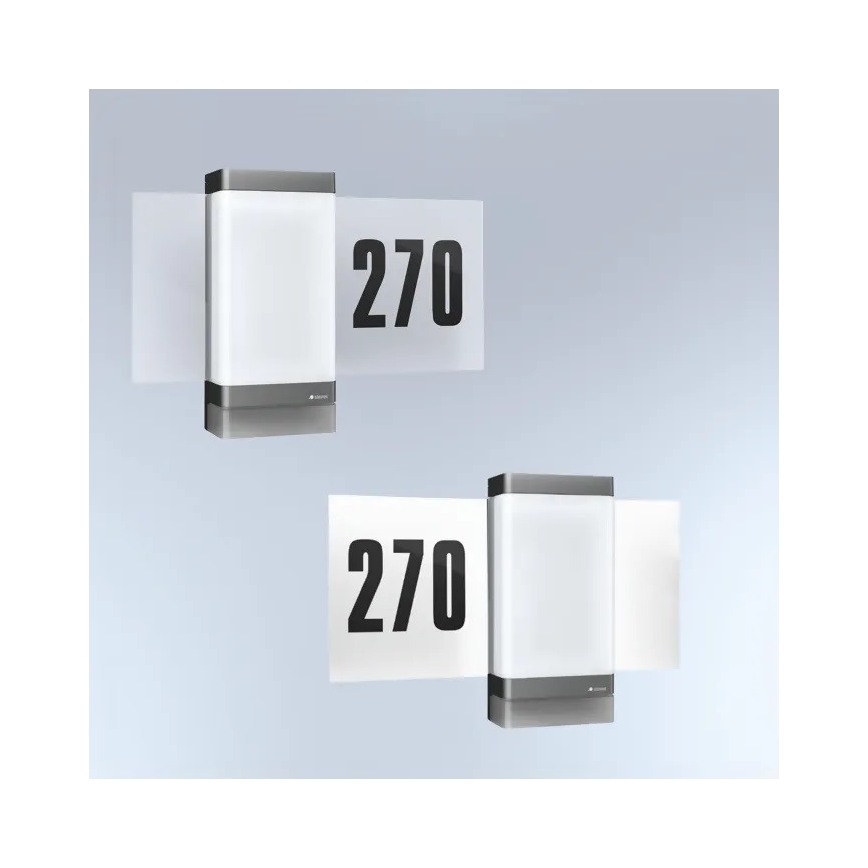 Steinel 067205 - Numero civico a LED con sensore L270SC LED/7,8W/230V IP44