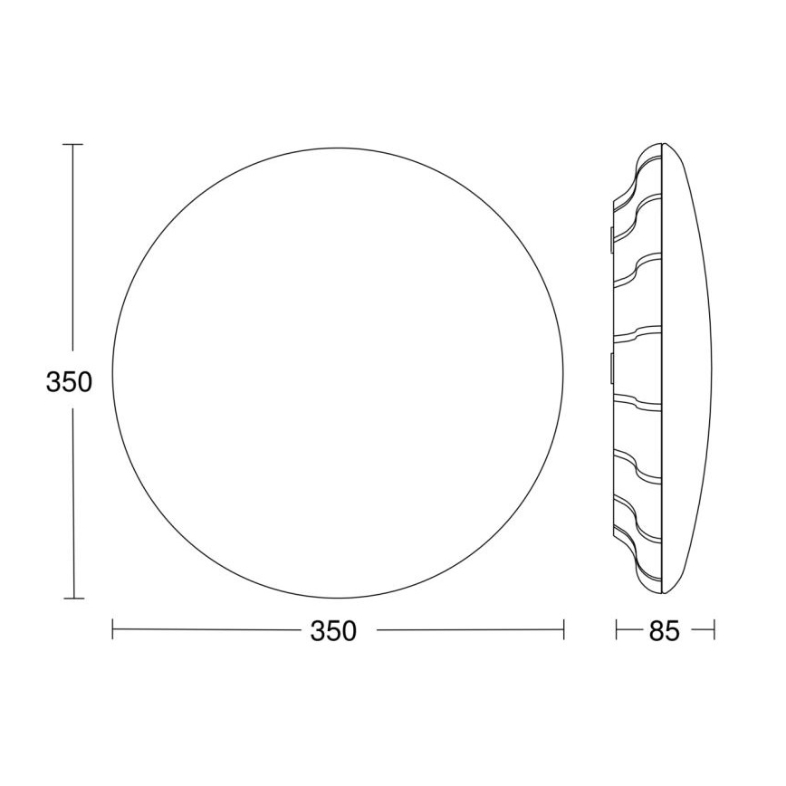 Steinel 068059 - Plafonnier LED avec détecteur RS PRO S30 SC 25,8W/230V 3000K