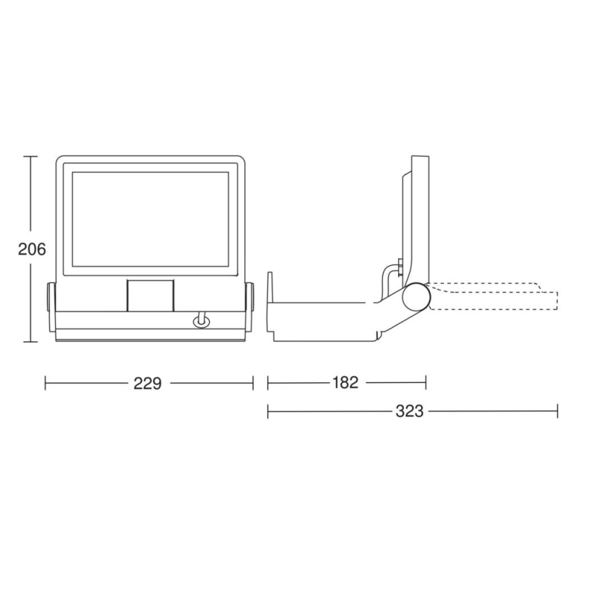 Steinel 069513 - Riflettore LED XLED PRO ONE LED/17,7W/230V 3000K IP44 antracite