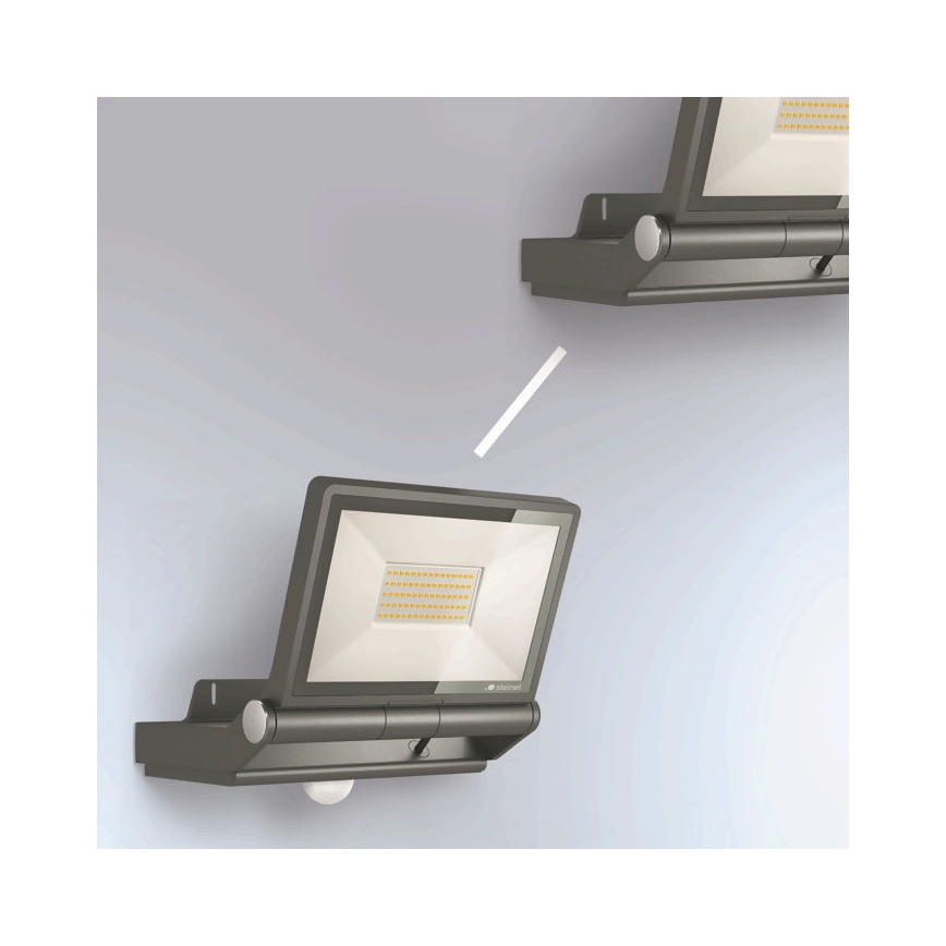 Steinel 069551 - Riflettore LED con sensore XLED PRO ONE Plus S LED/33,8W/230V IP44 3000K antracite + telecomando