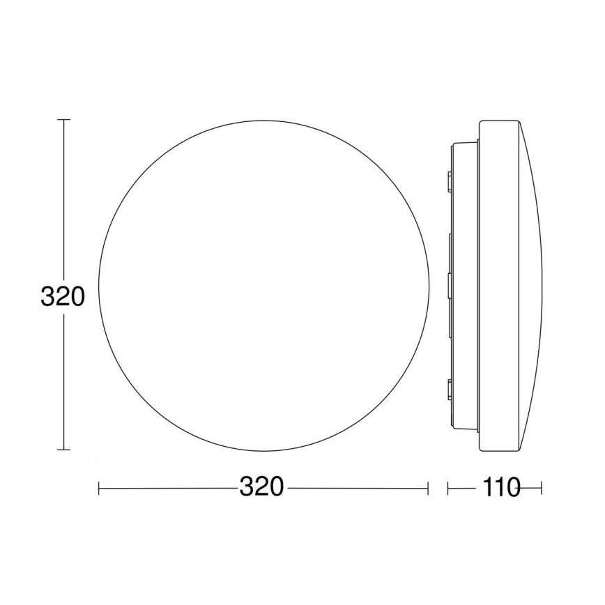 Steinel 069742-Plafoniera LED da bagno con sensore RSPROP2 15,1W/230V 3000K IP54