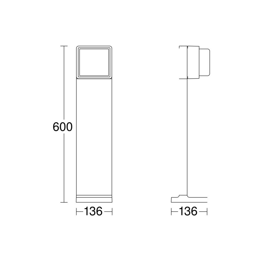 Steinel 078652 - Dimmbare LED-Außenleuchte GL 85 C 600 LED/9W/230V 3000K IP44