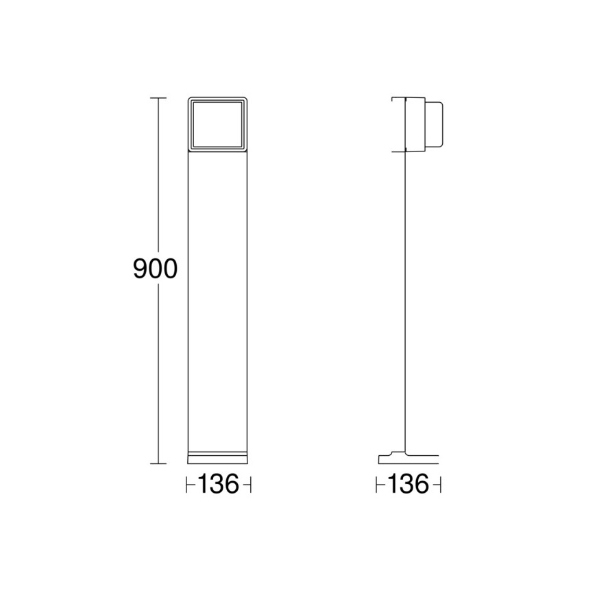 Steinel 078676 - Lampe d'extérieur à intensité variable GL 85 C 900 LED/9W/230V IP44