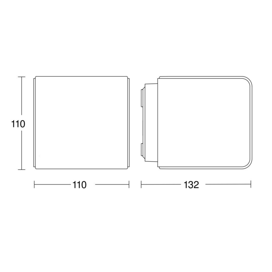 Steinel 079253 - Applique murale d'extérieur LED L830 C LED/9,1W/230V IP44 anthracite