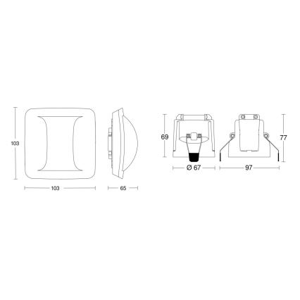 Steinel 079475 - Rilevatore di presenza Corridoio KNX bianco