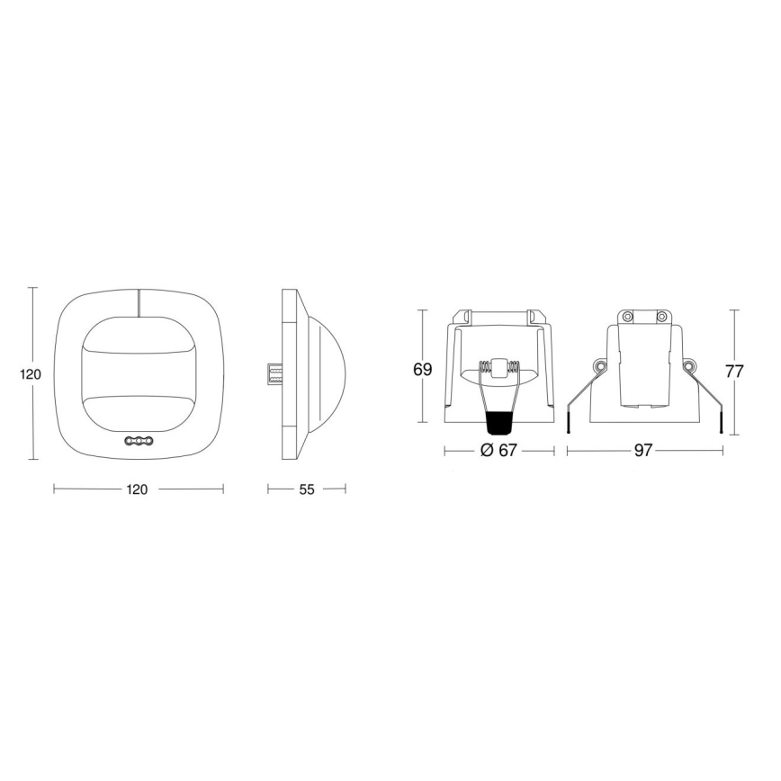 Steinel 079505 – Präsenzmelder Dual HF KNX weiß