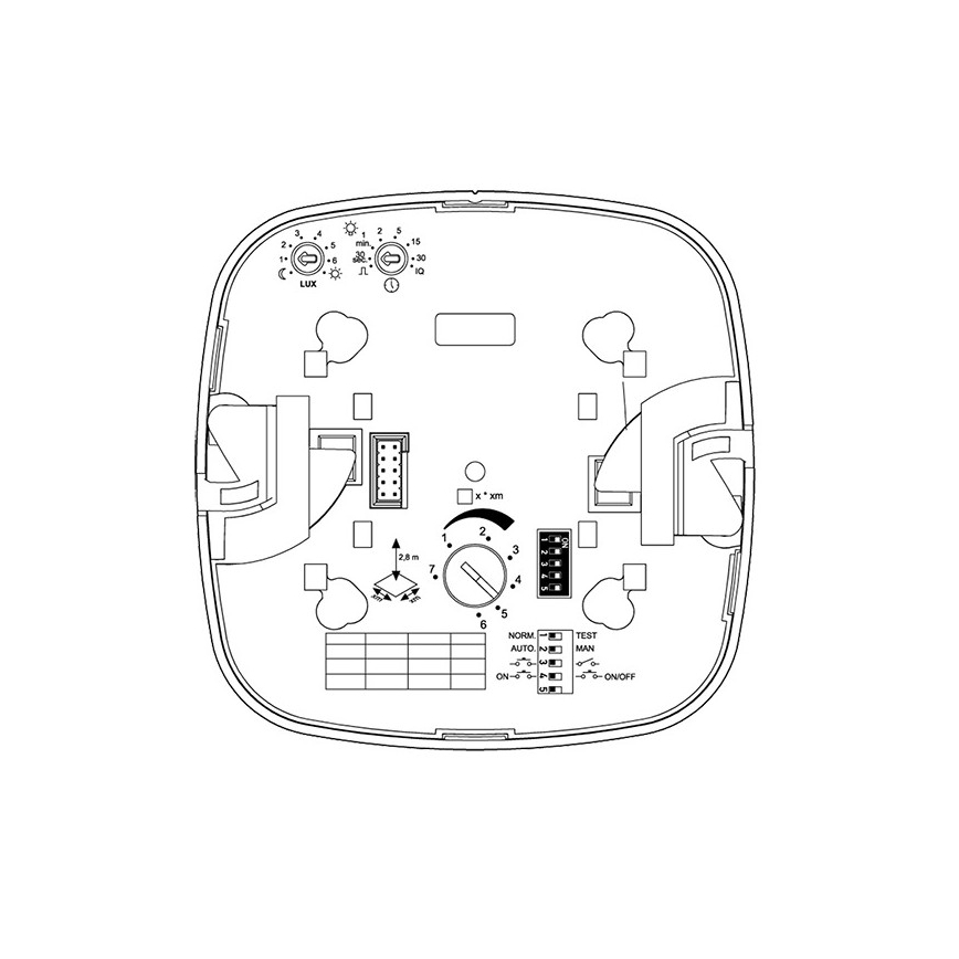 Steinel 079512 - Rilevatore di presenza HF 360 COM1 bianco
