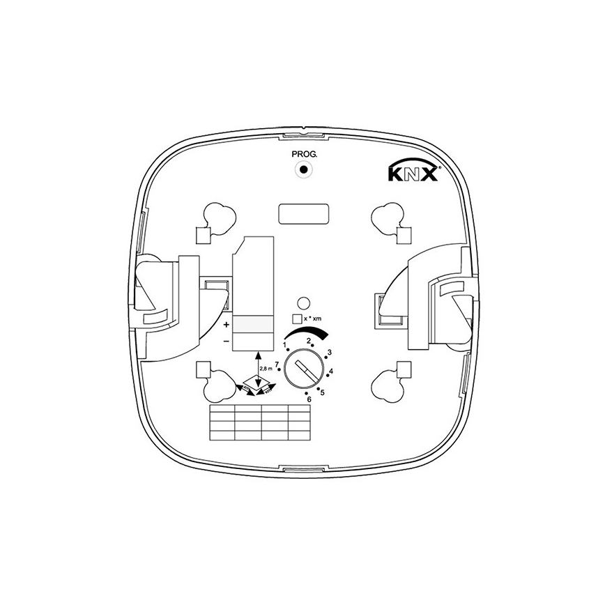 Steinel 079536 - Détecteur de présence HF 360 KNX blanc