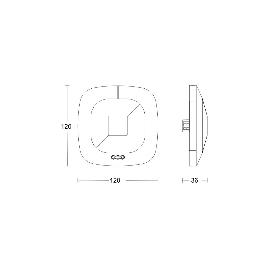Steinel 079536 - Rilevatore di presenza HF 360 KNX bianco