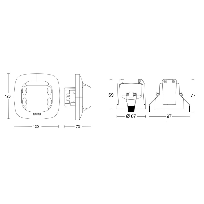Steinel 079598 – Präsenzmelder Dual US COM1 weiß