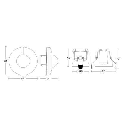 Steinel 079697 - Bewegungsmelder IS 345 COM1 230V weiß