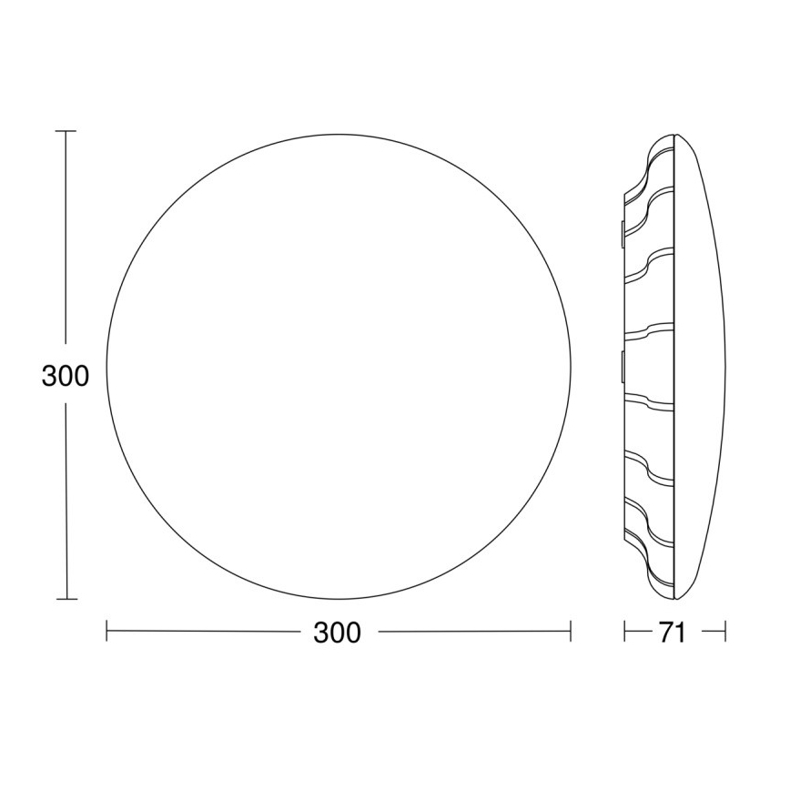 Steinel 079789-Plafonnier extérieur avec détecteur RS PRO S20 SC LED/15,7W/230V IP65 3000K