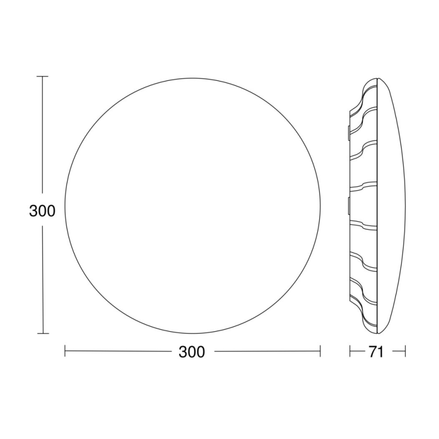 Steinel 081096 - Plafoniera LED con sensore RS PRO S10 SC LED/9,1W/230V 3000K