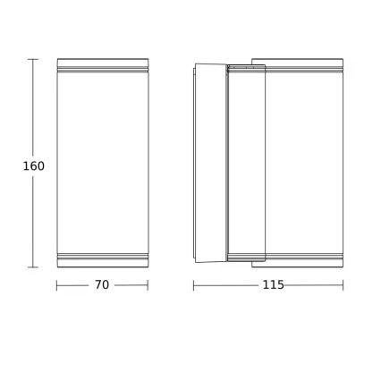 Steinel 087746 - Applique LED murale d'extérieur 2xGU10/14,5W/230V L 940 C IP44