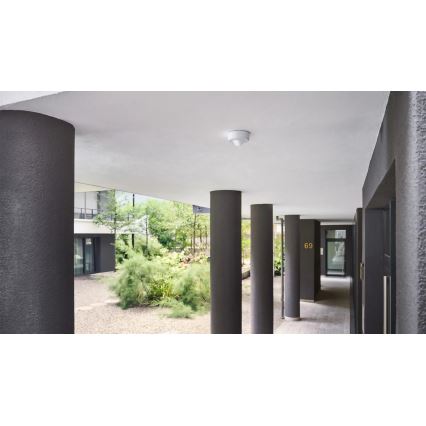 Steinel 087890 - Outdoor-Bewegungssensor mit Präsenzsensor PD-8 ECO COM1 360° IP54 weiß